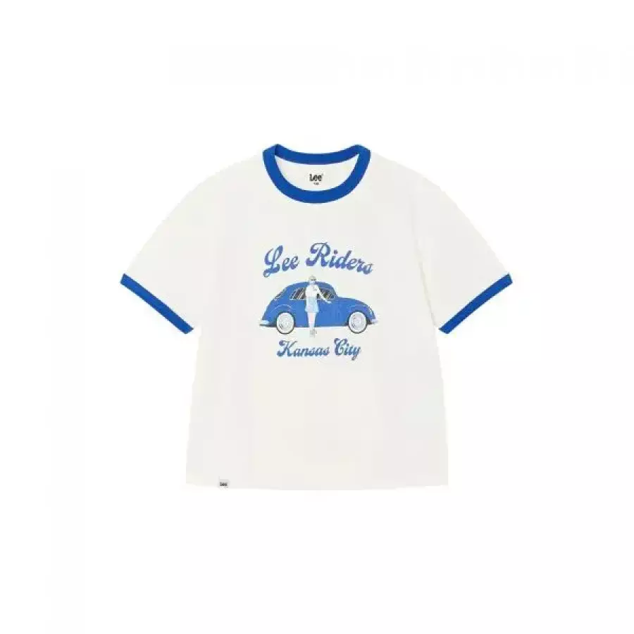 LEE 리 키즈 KIDS 소로나 올드카 그래픽 티셔츠 블루 LK2602ST60BL