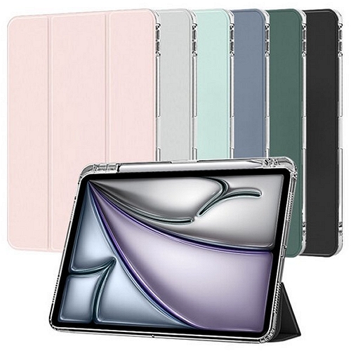 태블리스 iPad Air 13 M2 애플펜슬 수납 클리어 커버 케이스