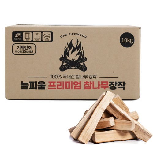 밴프 늘피움 프리미엄 참나무 장작 10kg_이미지