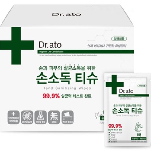 닥터아토 ㅤ손소독 티슈 슬림 리필형 30매 (6팩)_이미지