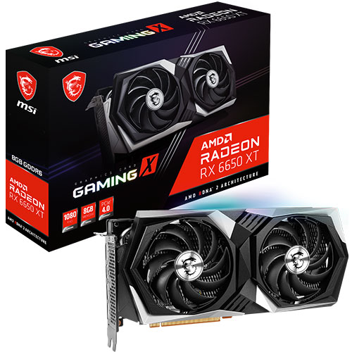 MSI 라데온 RX 6650 XT 게이밍 X D6 8GB 트윈프로져8