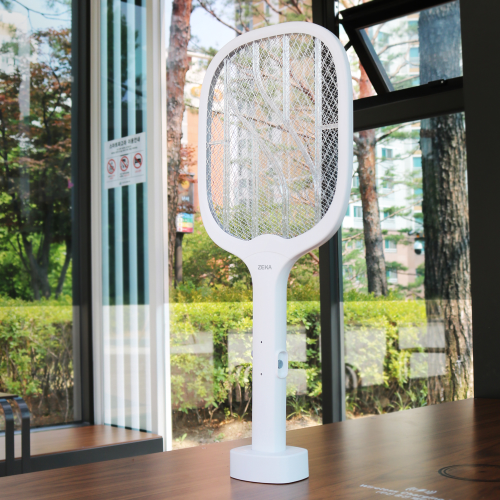 제카 ㅤ3중 안전망 충전식 전기모기채_이미지