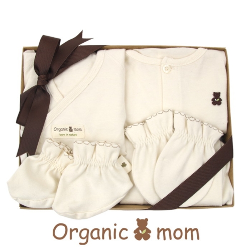  오가닉맘 출산선물 오가닉3종세트 내의 배내저고리 손싸개