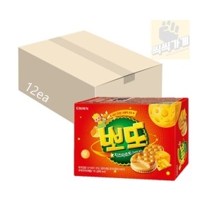 크라운제과 크라운 뽀또 치즈타르트 161g 1BOX 12개입