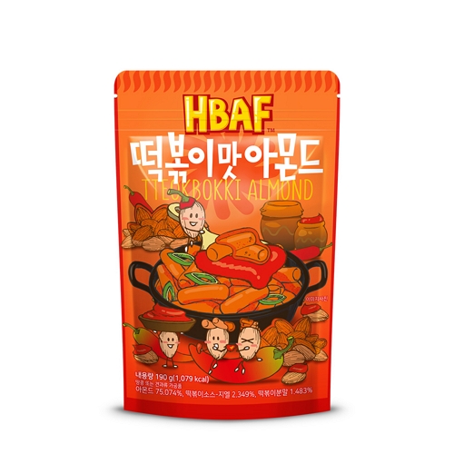 HBAF 떡볶이맛 아몬드 190g (3개)_이미지