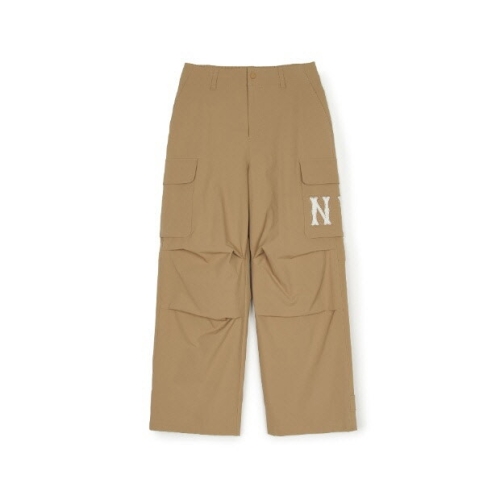 MLB 바지 GQC 3FWPB0151-50BGP 여성 베이직 쿠퍼스 카고 와이드팬츠 뉴욕양키스