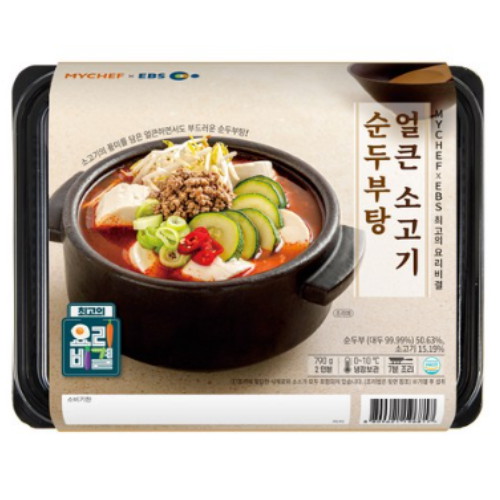 마이셰프 최고의 요리비결 얼큰 소고기 순두부탕 790g (1개)