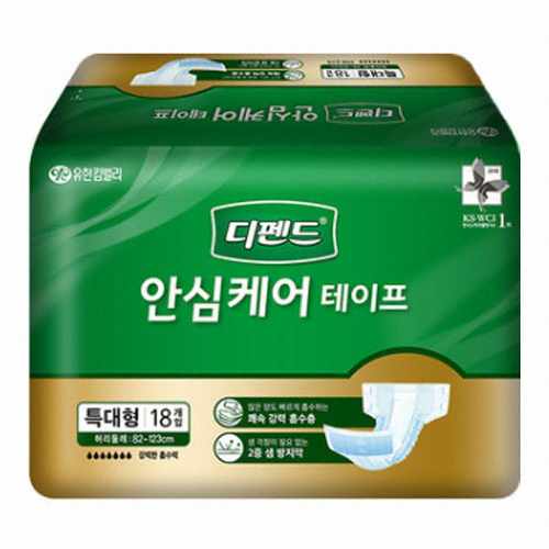  디펜드 안심케어 테이프 특대형 18개 [6팩(108개)] 상품이미지