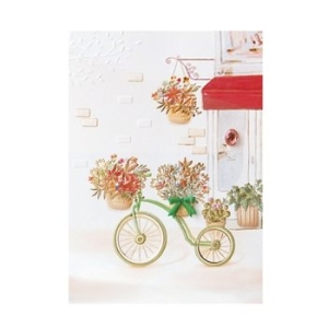 프롬앤투 자전거 꽃바구니 카드 FT1036-1