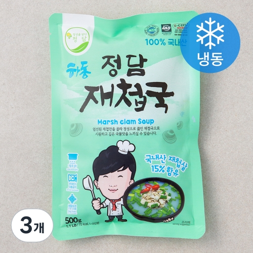 정담 하동 재첩국 냉동 500g_이미지