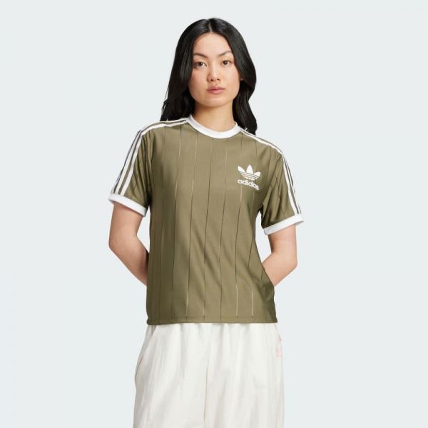 아디다스 Adicolor 스트라이프 핀스트라이프 티셔츠 IY7221_이미지