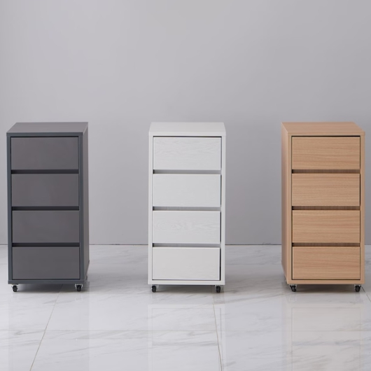 국민가구 리움 이동식 4단 수납장 300