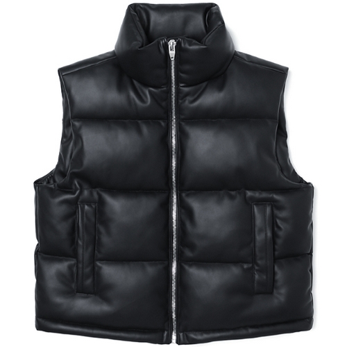 애드혹 인조가죽 패딩 베스트 HZAVE80_이미지