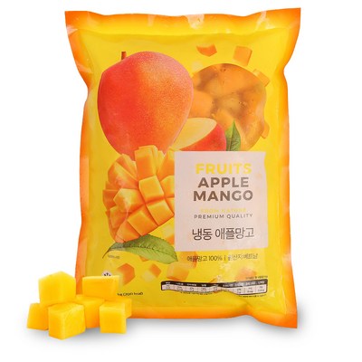 냉동 애플망고 다이스 1kg 1개