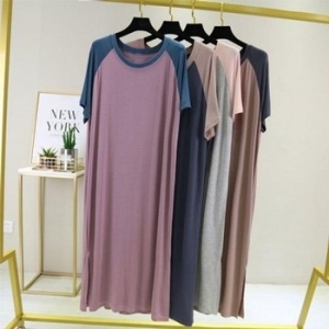 모달 나그랑 추천 롱원피스 잠옷 꾸안꾸 홈웨어 원피 WFHWGG5_이미지