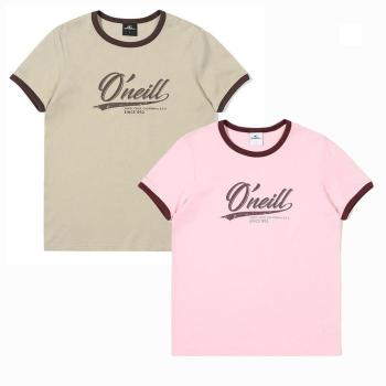 오닐 O-2 MG01 여성 스탠다드핏의 그래픽 배색 반팔티 플로우 링거 반팔 티셔츠 S33131152