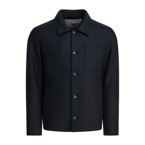 에르노 버튼 프론트 칼라 체스트 포켓 울 재킷 GI00090UR 333729287