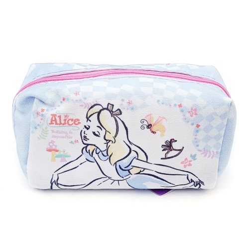 디즈니 이상한나라의 앨리스 사각 필통 파우치 원더랜드