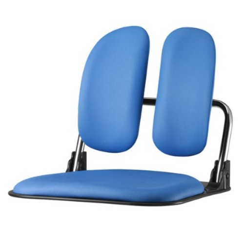 청심의자 스마트 듀얼 블랙바디 좌식의자 (인조가죽등판)_이미지