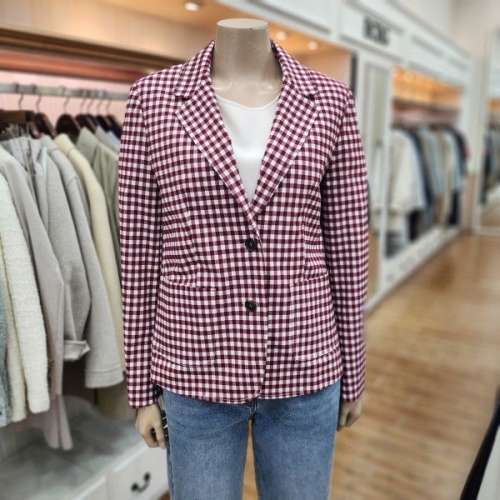 BCBG 모브체크자켓 B5B4J131-25_이미지