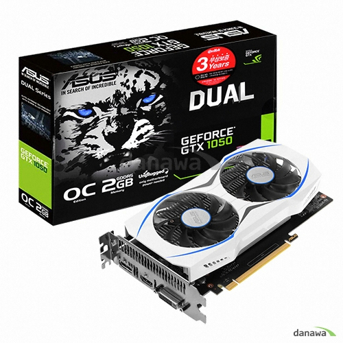 ASUS DUAL ������ GTX1050 O2G D5 2GB �̿���