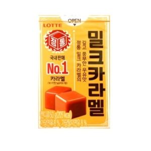 롯데제과 밀크 카라멜 50g [72개]