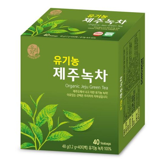 송원식품 유기농 제주녹차 40T (2개)_이미지