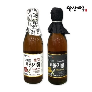  광천김 밥상마루 100% 참기름 350ml + 들기름 350ml