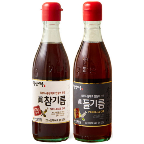 참기름 350ml + 들기름 350ml