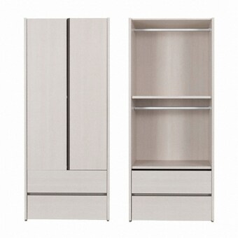 리바트 토피 일반도어 2단 서랍형 <b>옷장</b> 800