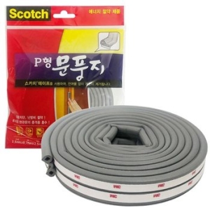 P형문풍지 2310 도어씰 틈막이 문틈막이 바람막이