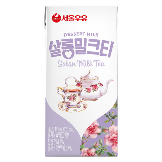 서울우유 살롱밀크티 190ml (멸균) (24개)