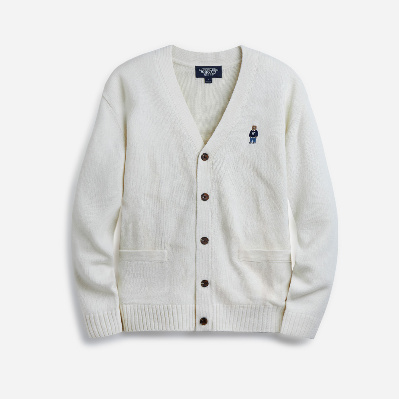 후아유 스티브 V넥 가디건 WHCKD4901U