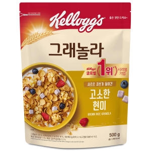 켈로그 고소한 현미 그래놀라 500g (1개)_이미지