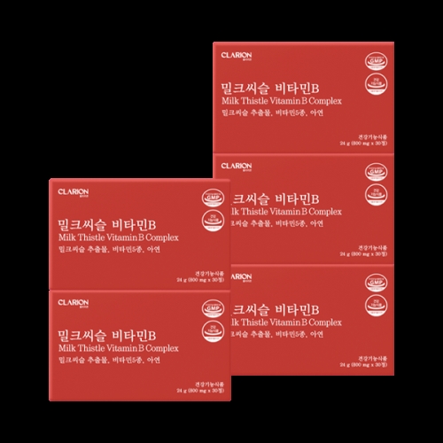 우리바이오 클라리온 밀크씨슬 비타민B 30정 (5개)_이미지