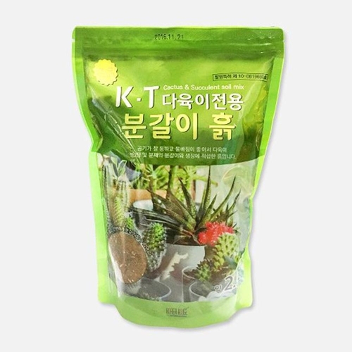 KT KT 다육이 전용 흙 2.5L 다육이흙 다육분갈이 다육흙