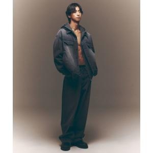 MUSINSA STANDARD 피그먼트 와이드 데님 팬츠 차콜 그레이 MMDNP523-CG 1695494 38