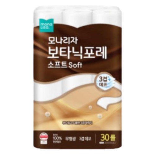 모나리자 보타닉포레 소프트 30m (30롤)이미지입니다. 누르면 해당 게시물로 새창이동합니다.