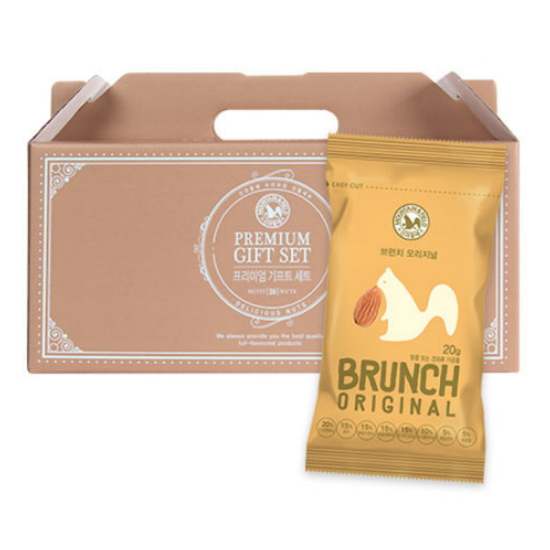 산과들에 한줌견과 브런치 오리지널 20g 20개입 선물세트 (1개)_이미지