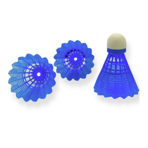  릴렉스픽 LED 야광 배드민턴 셔틀콕 3개입 블루