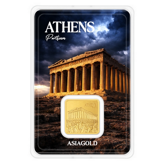 아시아골드 파르테논 잠상 스퀘어 골드바 10g_이미지