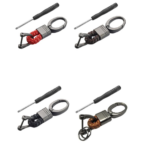 다데 차량용 메탈 가죽 숏 로프키링 DD-10009_이미지