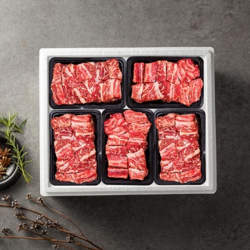 안동한우축산 1+등급 갈비 선물세트 2호 4kg [1개]