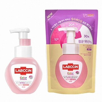 랩신 컬러체인징 핸드워시 250ml 1개+리필 200ml 4개 (1개)