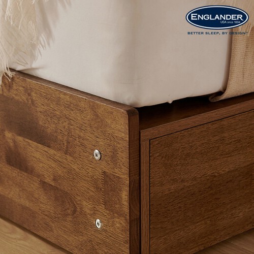 잉글랜더 비버 템바보드 미니 원목 시크릿 수납형 LED침대 MS (DH라텍스독립)_이미지