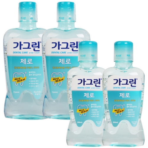 가그린 제로 750ml x 1개 + 250ml x 1개이미지입니다. 누르면 해당 게시물로 새창이동합니다.