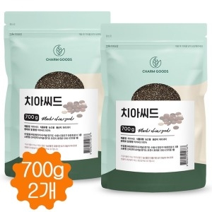 참좋은데이 치아씨드 블랙 치아시드 식이섬유 곡물 700g/2통