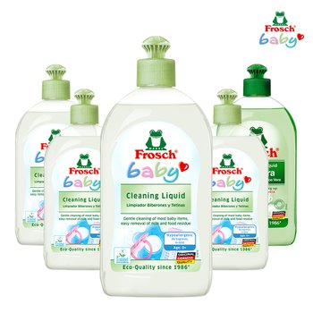 베이비 젖병세정제 500ml 4개 + 알로에베라 주방세제 500ml 1개