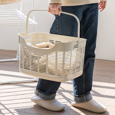 창신리빙 블랑 핸디 빨래바구니 (30L) (2개)