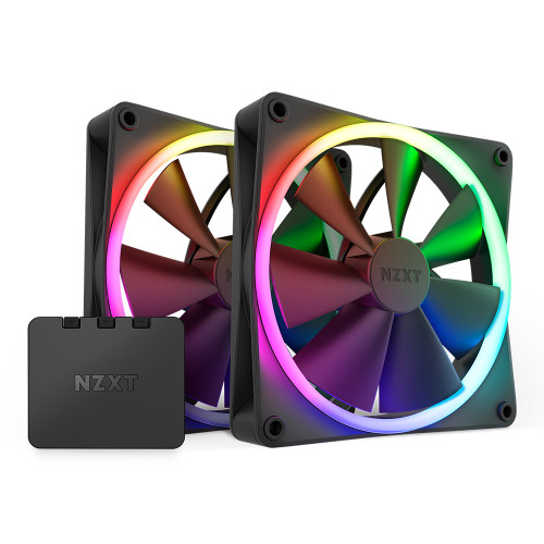 NZXT F140 RGB (컨트롤러/2팩, 블랙)_이미지
